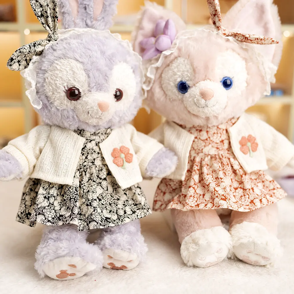 Mini Plush Doll'S Clothes Outfit Accessories For Cartoon Plush Toys Floral Dress Vest Hairband Clothing Gift