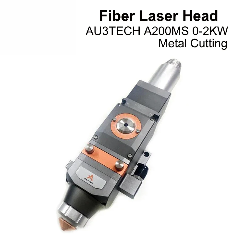 Metal Cutting Head AU3TECH A200MS 0-2KW Automatic Focusing OBH Laser Head D30 CL100 FL125 Ceramic D28 for Laser Machine