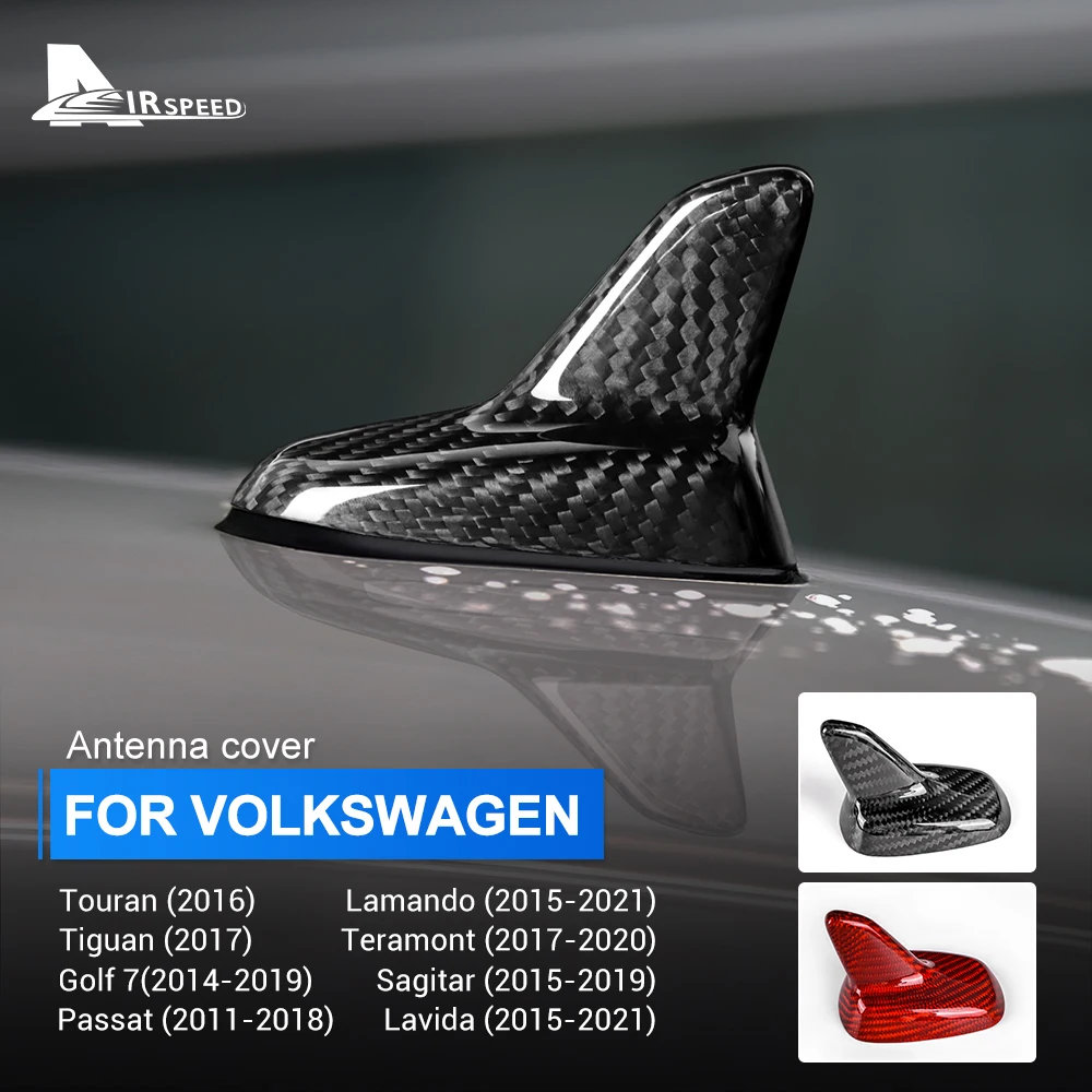 

Real Hard Carbon Fiber Antenna Cover Shark Fin For Volkswagen Golf 7 Passat Sagitar Teramont Touran Tiguan Lavida Sticker