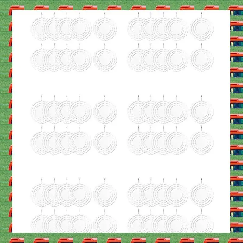 

ABMO 60 шт. 3-дюймовый сублимационный ветровой спиннер, заготовки, 3D ветряные спиннеры, подвесные ветровые спиннеры для украшения дома и улицы и сада