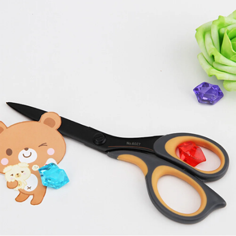 Nożyczki uniwersalne ze stali nierdzewnej premium, 7 cali, ergonomiczny kształt, płynne cięcie, do domu, biura, rękodzieła, majsterkowania.