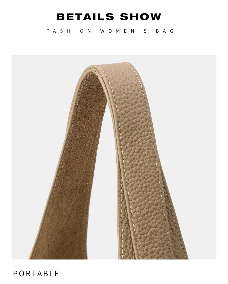 Unterarm- und Commuter-Tragetasche für Damen – Neuer Stil, stilvoll und vielseitig, großes Fassungsvermögen, Einzelschultertasche – Detail 13