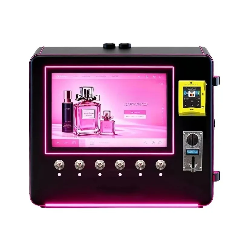 Customized Touch Screen Table Wall-Mounted Perfume Vending Machine with Multiple Payment Options Cloud-Based Management