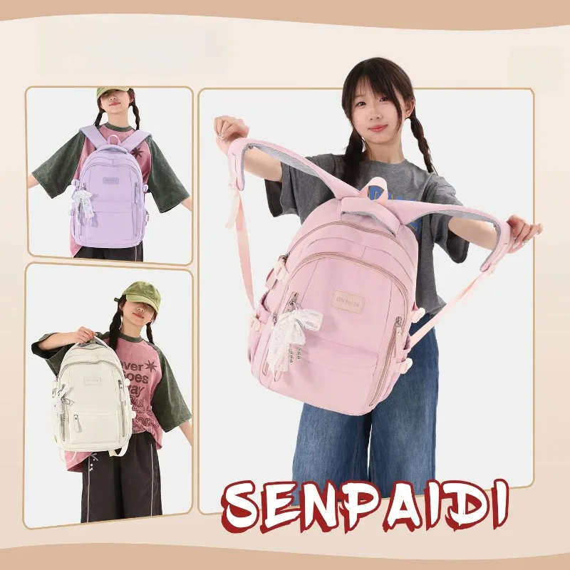 2026 New Women College Backpack Laptop Bag Casual Short Trip Travel Backpack for Female Students Daily Use