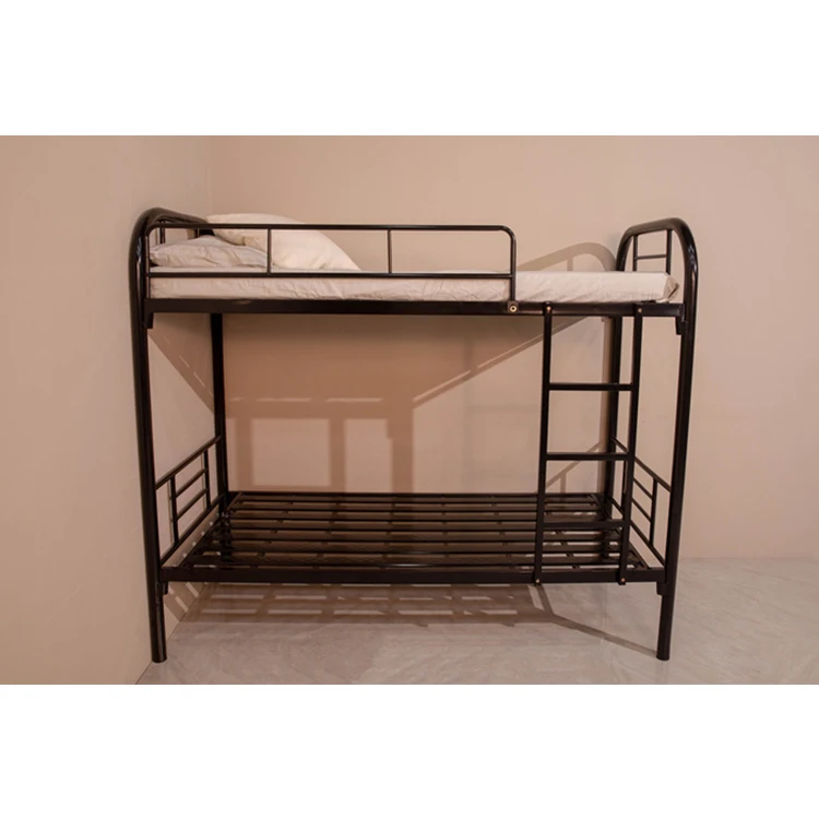 School Dormitory Loft  Metal Steel Iron Double Bunk Beds For Adults And Kids With Stairs