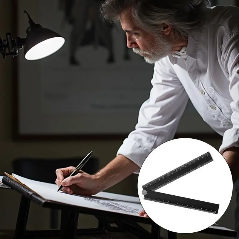 2025 reprodutores transmissores dobráveis ​​de 30cm com escala clara para desenho gráficos matemáticos