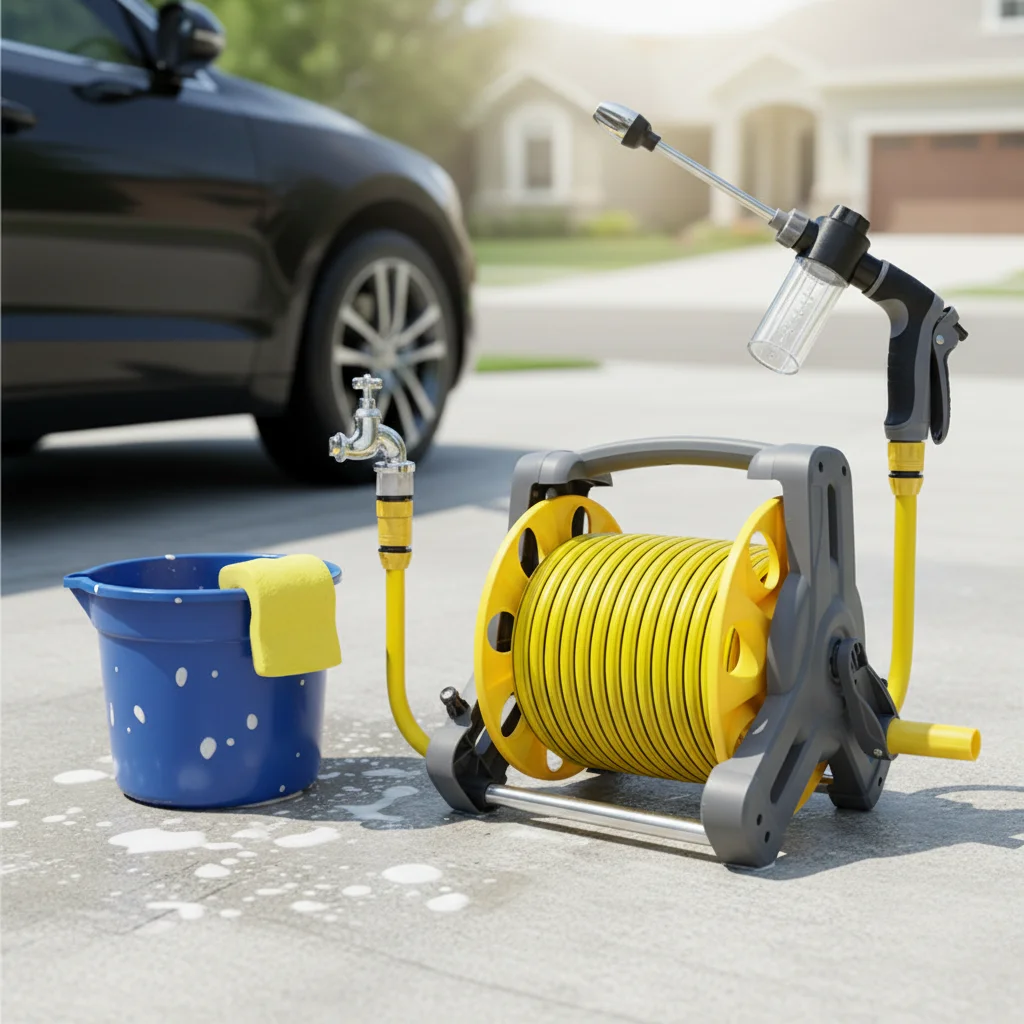 Cheap Price New ABS/PVC Garden Water Hose Reel Cart with Outdoor Storage for Garden Water Pipe