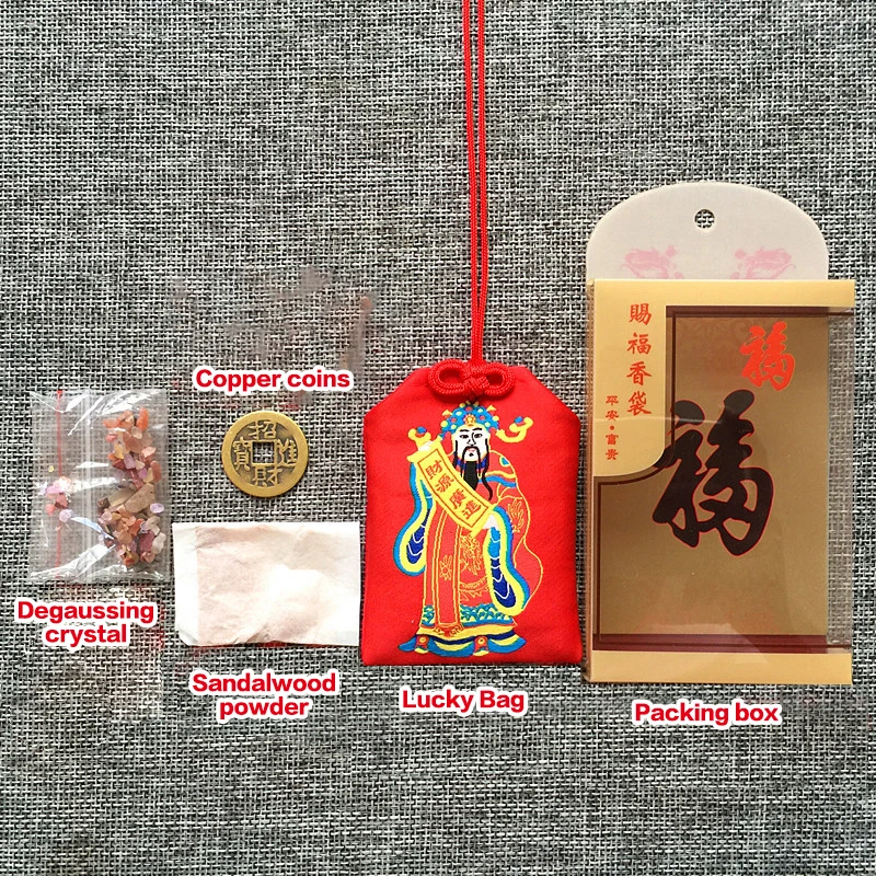 Chinesischer Feng Shui Gott des Reichtums, Buddha-Amulette, Glücksbeutel, sicher, bringt Reichtum, Schatz, Fortuna-Schatz, glückliche Heimdekoration