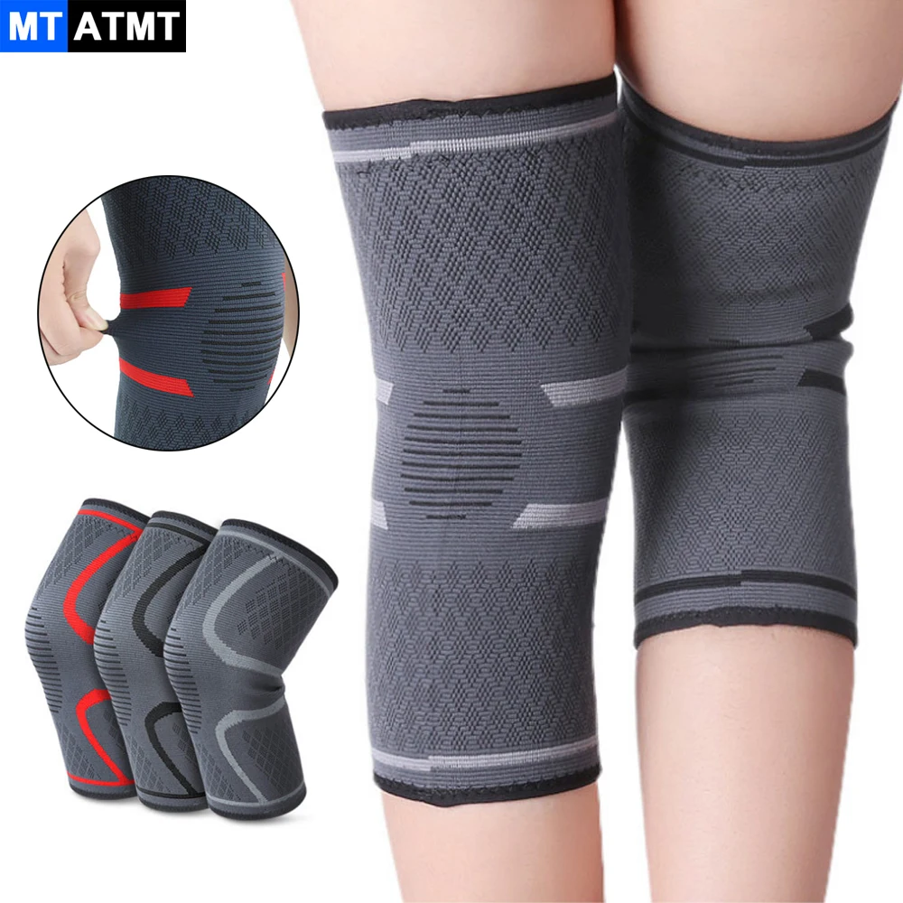 

1Pair Fitness Running Knee Support Braces Elastic Nylon Sport Compression Knee Pad Sleeve for Basketball Volleyball Cycling