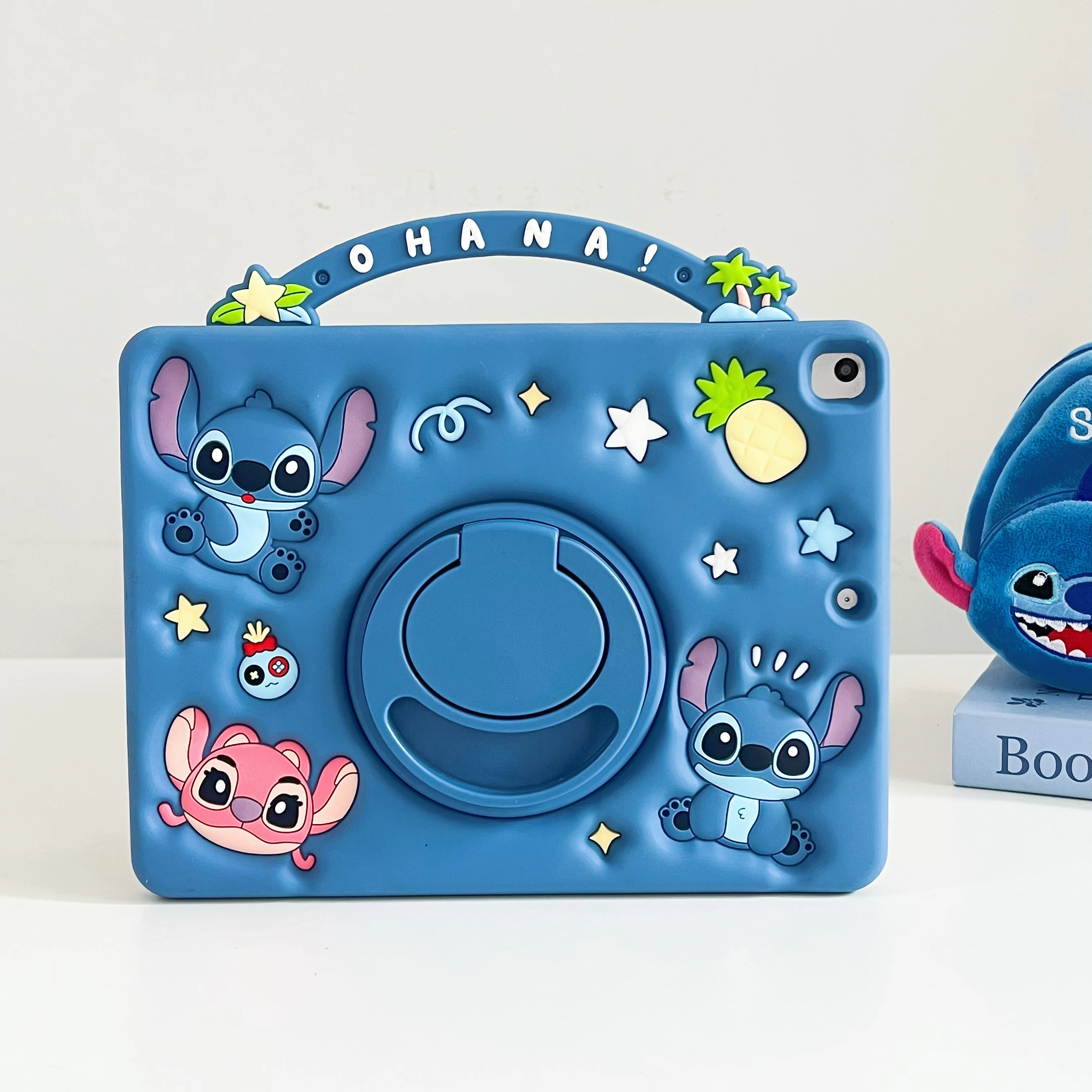 Leuke Cartoon Disney Stitch Tablet Case Voor IPad 9 8 7e Generatie Air 4 5 6 10.9 Mini 6 Pro A16 11 inch Tablet TPU beschermende