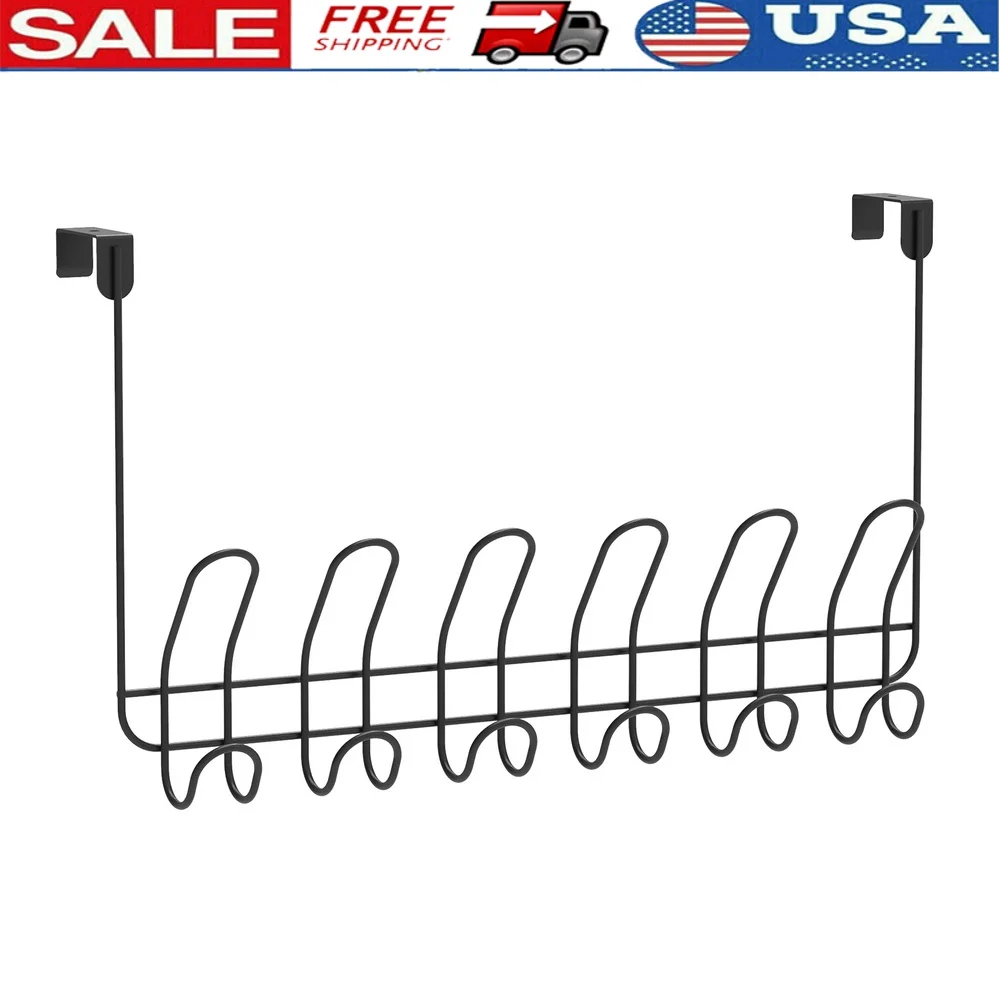 

Над двери, 6 двойных крючков, вешалка для полотенец, органайзер, идеальные полотенца, халаты, одежда, без инструментов, установка, не повреждающие пенопластовые подушечки