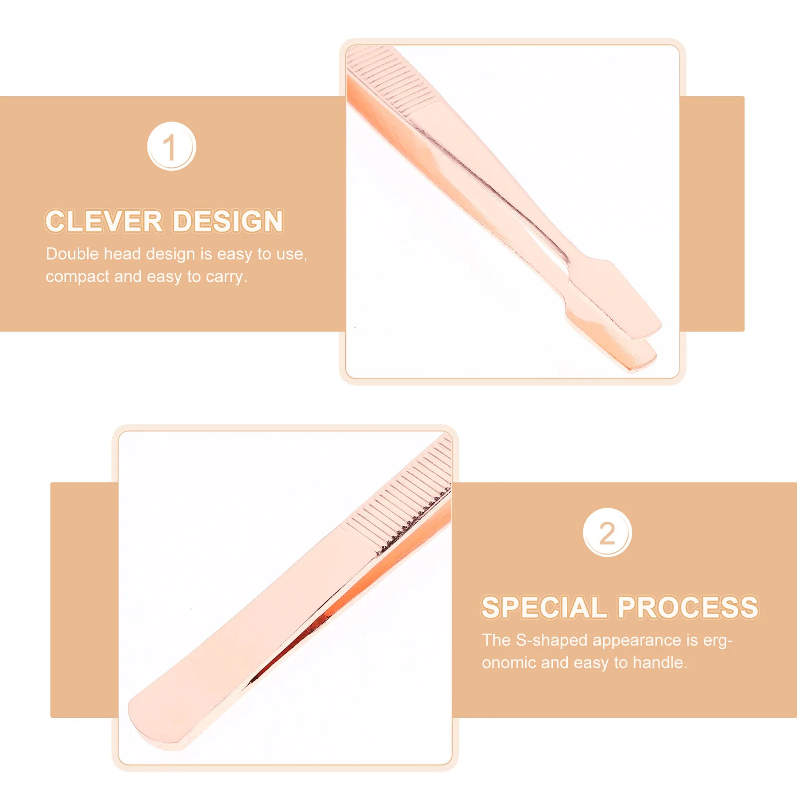 4-teilige Stempelpinzette aus Edelstahl, Präzisions-Wimpernverlängerungs-Wimpernapplikator, multifunktionales Design, einfach zu bedienen