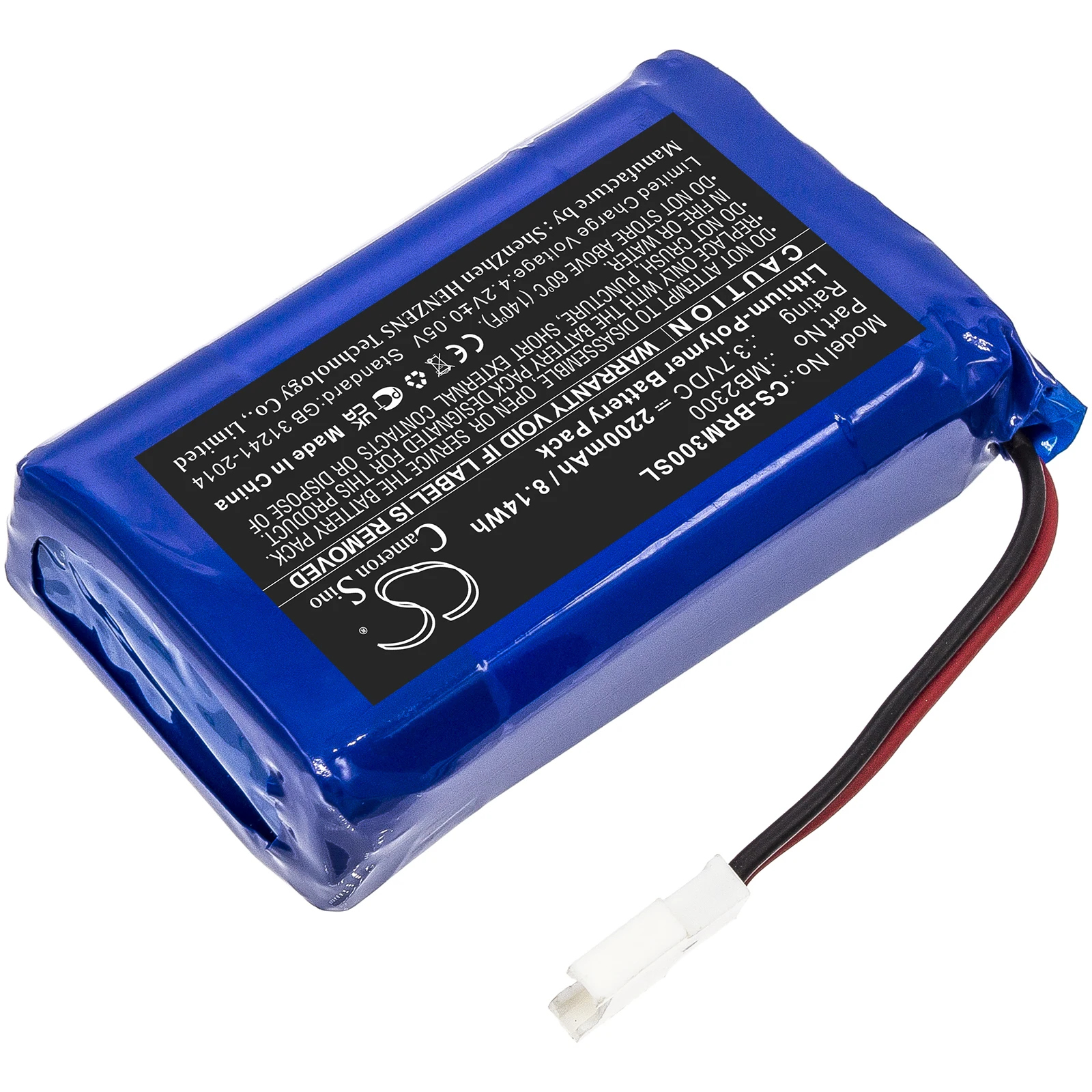 Batería CS de cuidado Personal para Breo idream 3 iNeck compatible con MB2300 2200mAh/8.14Wh li-polímero 3,70 V CS-BRM300SL