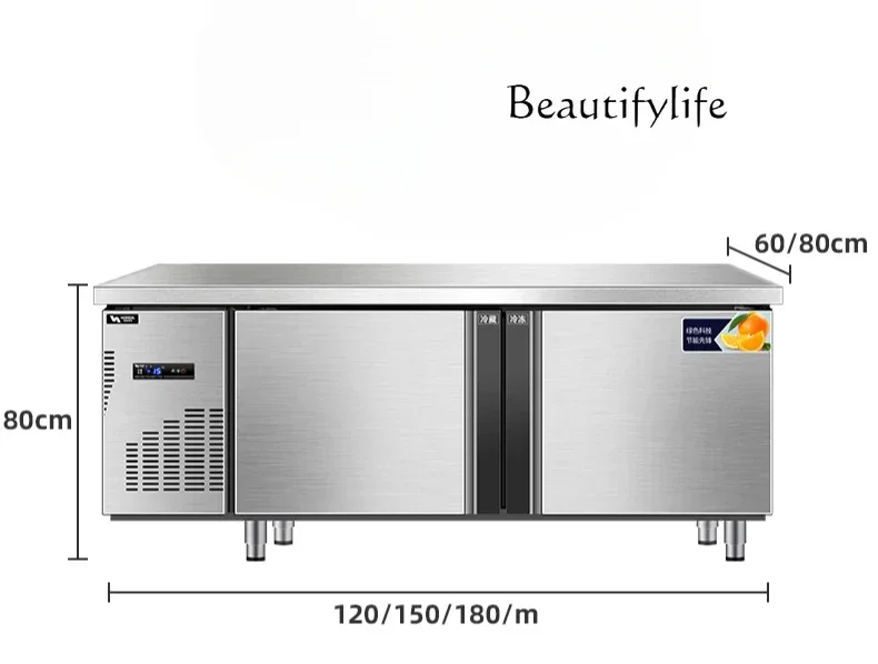 

Охлаждаемый верстак Коммерческая кухня Консоль для хранения свежести Холодильный шкаф