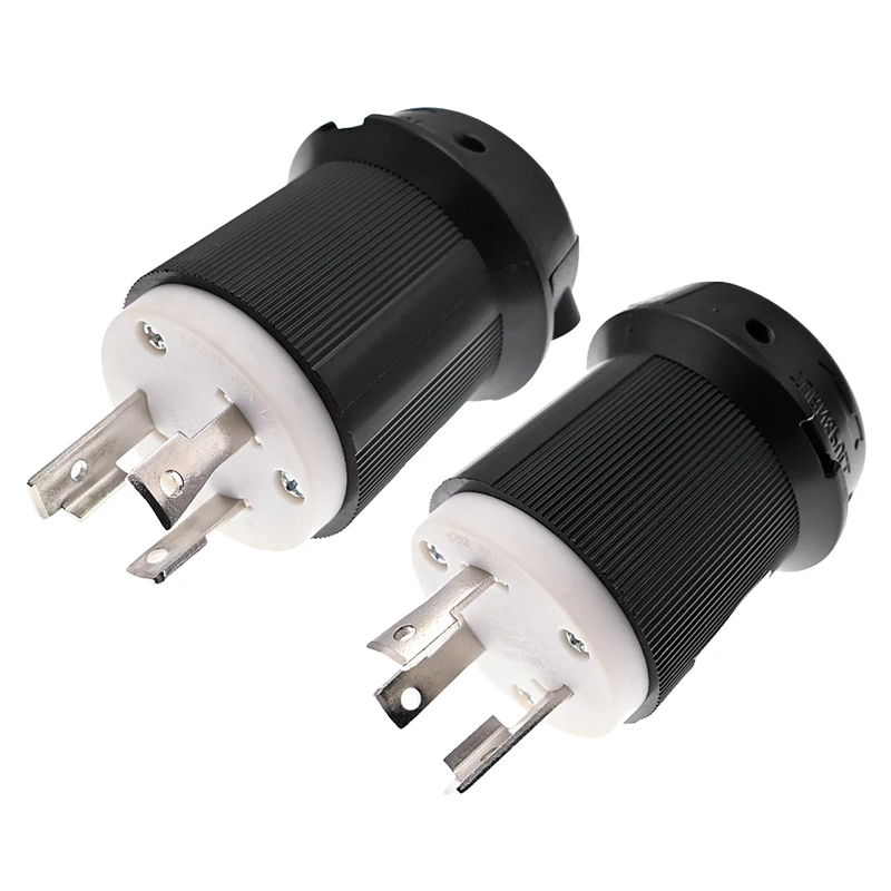 American standard three-pin NEMA L5-30P male 30A/125V high power American industrial standard assembly self-wiring plug