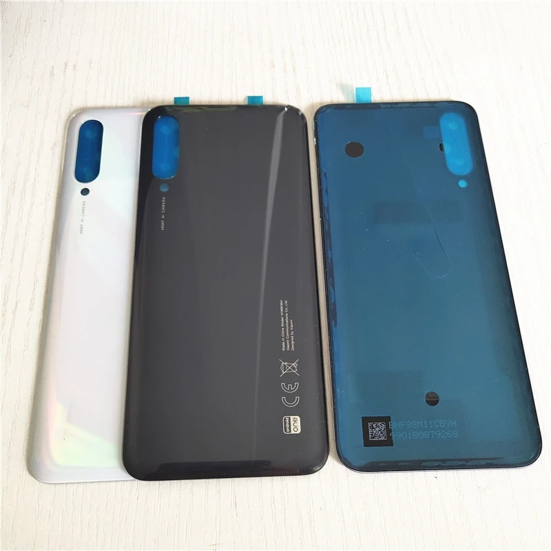 New For Xiaomi MiA3 Mi A3 CC9e Battery Cover Back Glass Panel Rear Housing Door Phone Case