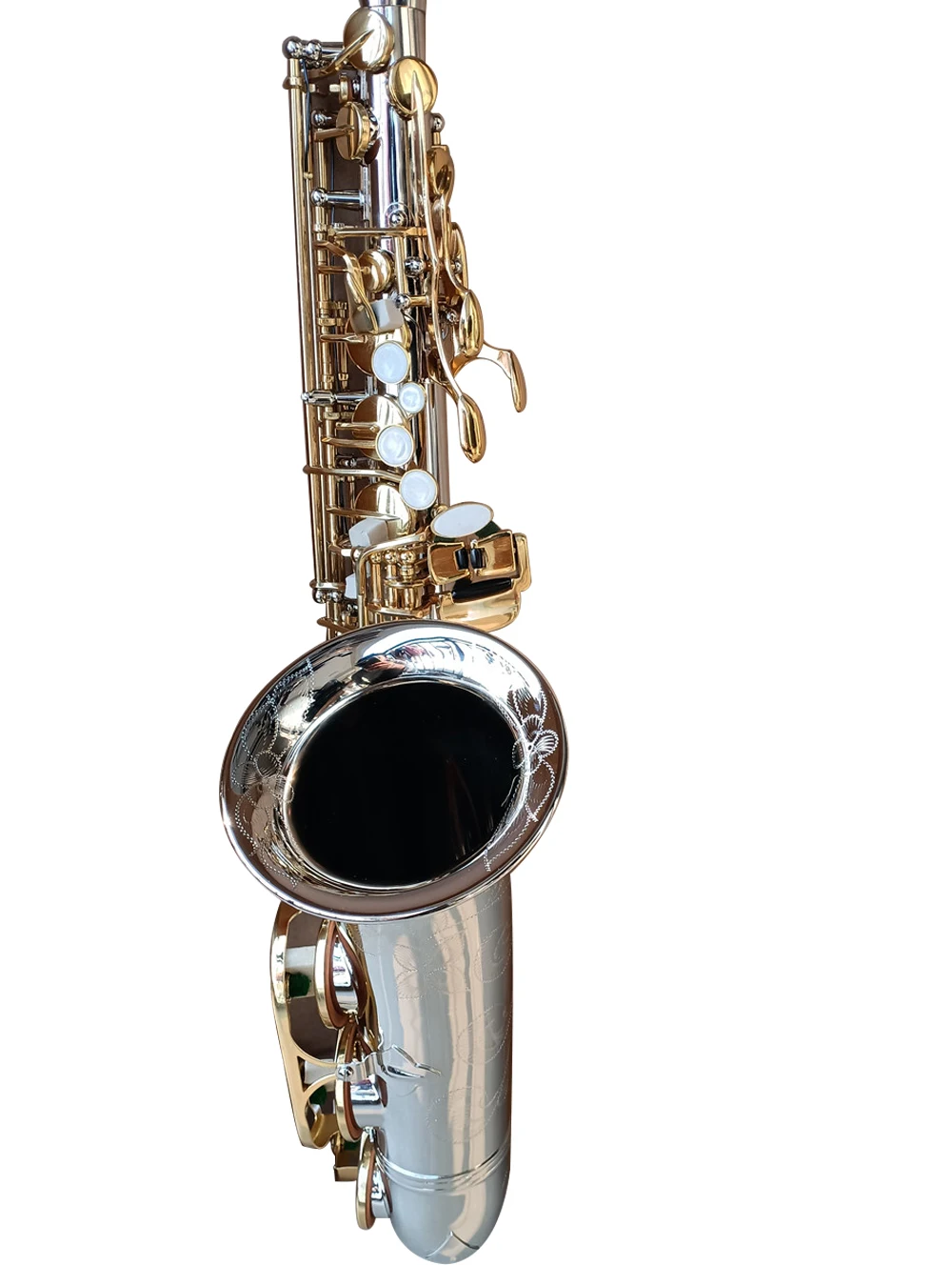 Brand new Japan A-W037 Alto Saxophone Nickel Body Gold Key Professional Sax Mouthpiece With Case and Mouthpiece