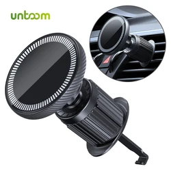 Untoom Magnetic Car Phone Holder Air Vent Clip Mount Universal Cellphone GPS Supports for iPhone 15 14 13 Series MagSafe Samsung