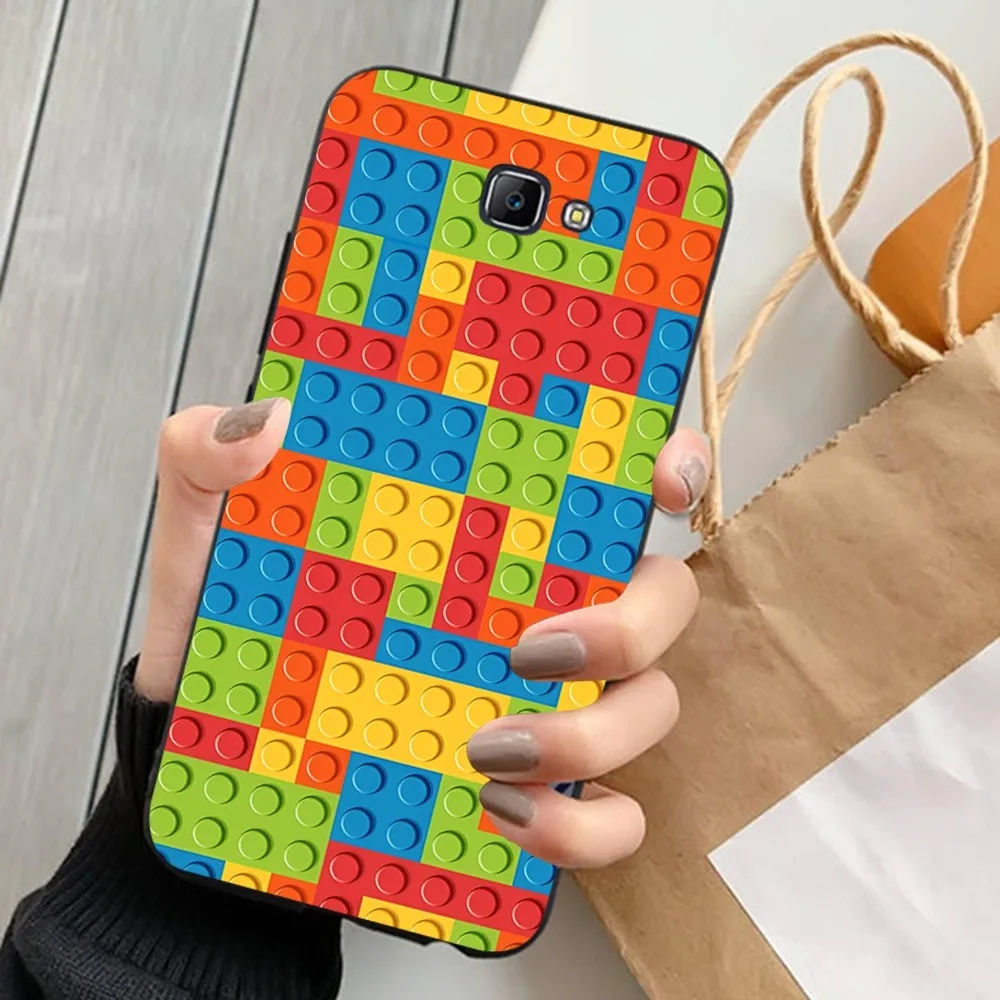 Giocattolo Building Blocks custodia colorata per bambini carina per Samsung J 7 plus 7core J7 neo J6 plus prime J6 J4 J5 Cover Mobile