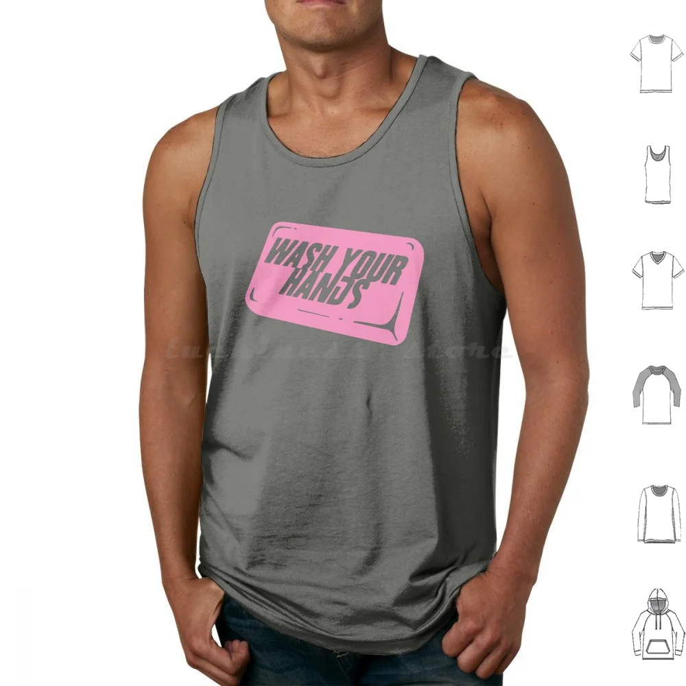 Fight Club First Rule-Wash Your Hands Before Punching Tank Tops Print Cotton Fight Club Wash Hands Soap Pink Movies