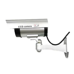 Gefälschte Kamera im Freien wasserdichte Sicherheit Dummy-Kamera blinkt rot LED-Monitor Innen simulation CCTV-Überwachungs kamera