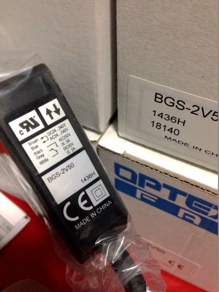 New Original Japanese Optics OPTEX Photoelectric Switch BGS-V50, BGS-2V50