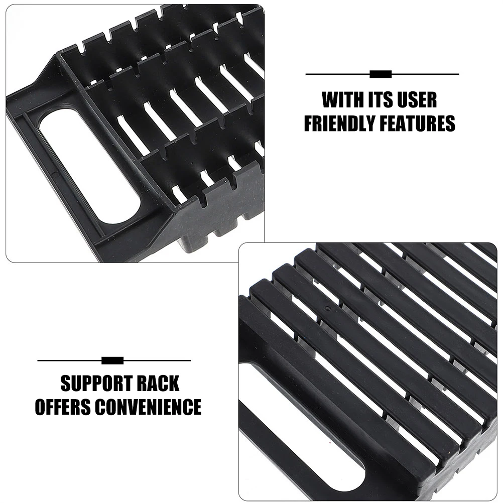 

4pcs Anti Static Bar Frame PCB Holder for Soldering Display St 25 Slots Plastic Storage Shelving Boards Bracket