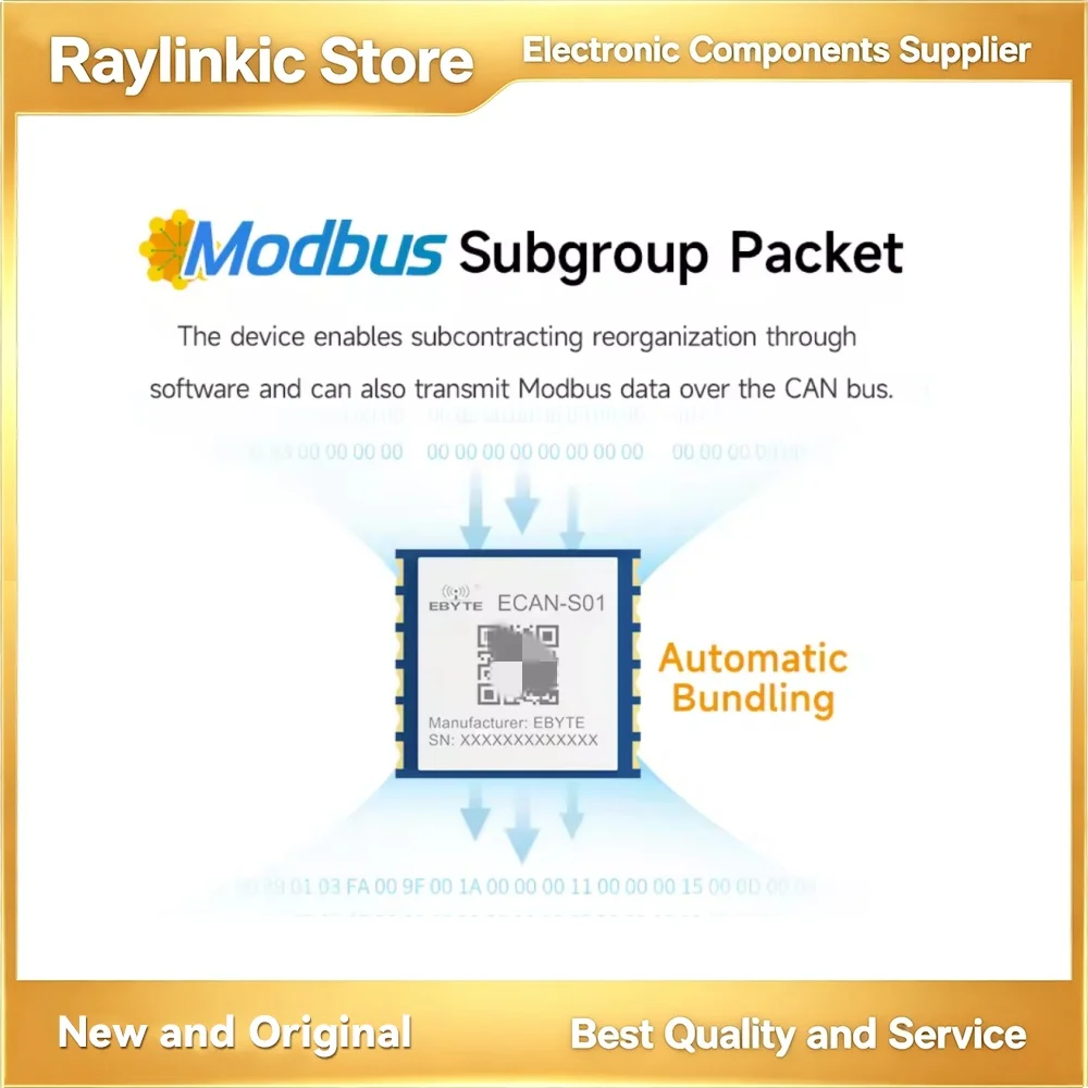 EBYTE ECAN-S01 EID091-A701-S CAN(FD) to Serial Protocol Converter Modbus Protocol Transparent Transmission Standard CAN2.0