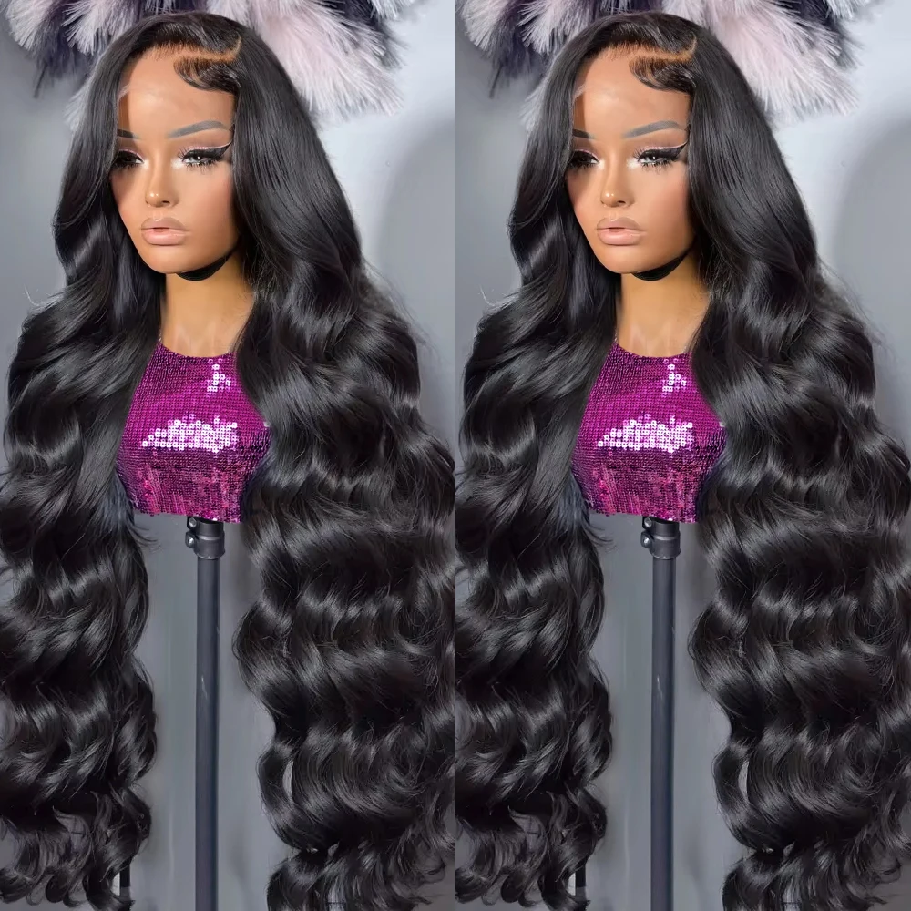 

30 40 Inch 360 Full Lace Body Wave Wigs Human Hair Loose Water Wavy 13x4 13x6 HD Lace Frontal Wig For Black Women 300% Density