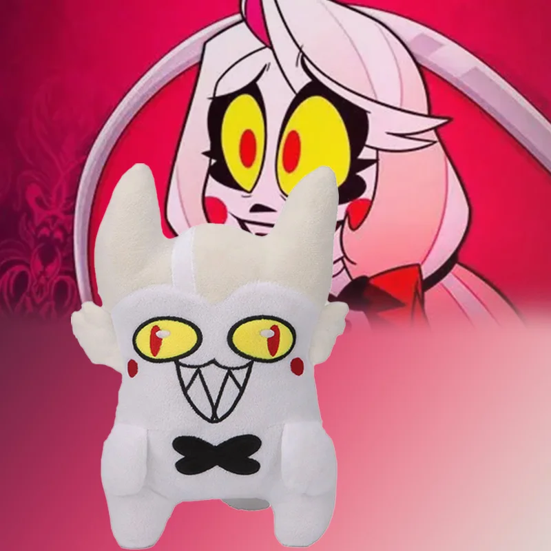 25CM Cursed Cat Alastor Cosplay Plush Plushies Cartoon Hotel Fantasy Props Xmas Birthday Gifts Mascot Costume Halloween Gifts