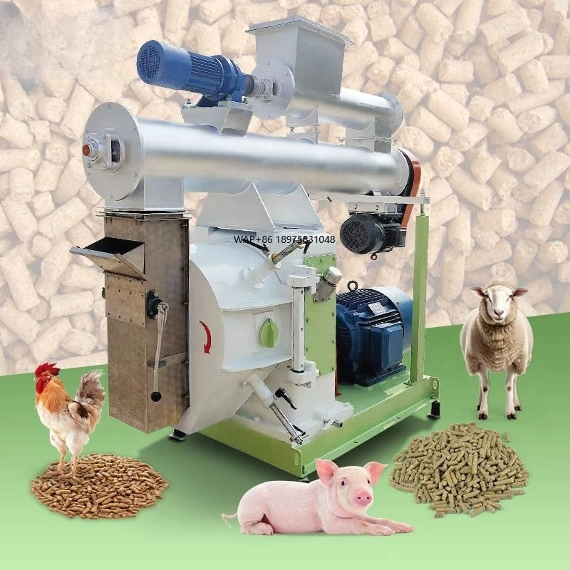 Cattle Feed Mill Pelletiz Animal Goat Farming Equipment Feed Processing Pelletizer Animal Feed Farm