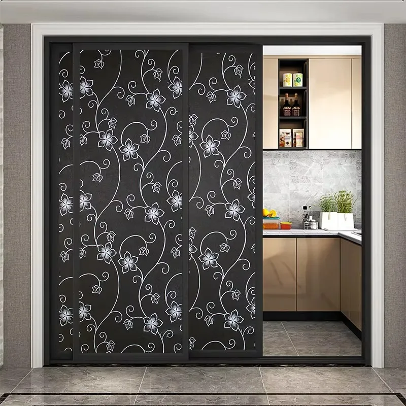 1PC 40cmx5m Matte Black Wallpaper Self Adhesive Waterproof Furniture Sticker for Kitchen Cabinets Cupboards Tables Wall Decor