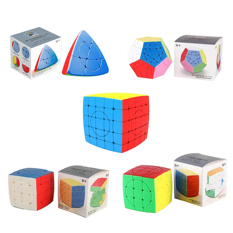 SENGSO 3x3 4x4 5x5 Megaminx tour magique Crazy Cube 2.0 édition de mise à niveau Cube sans autocollant coloré jouet Puzzle haute difficulté