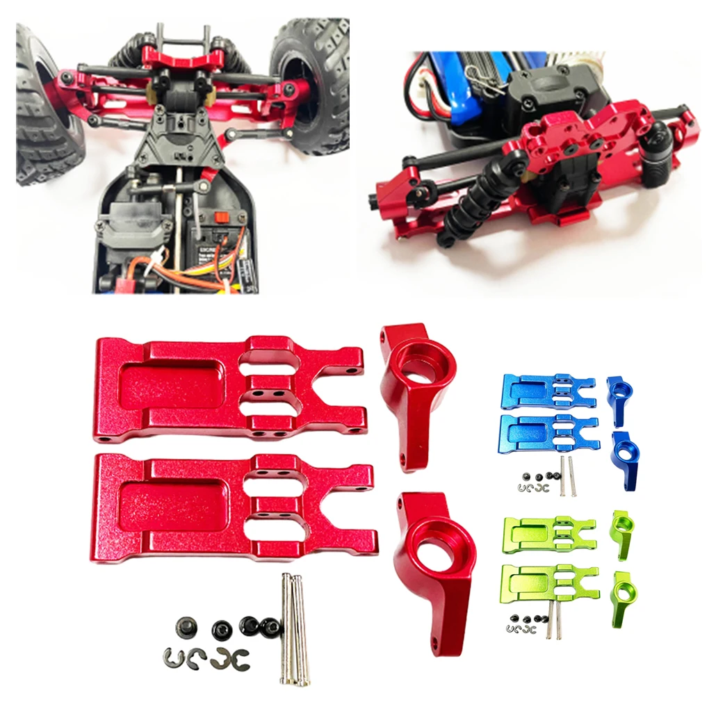 Передняя и задняя подвеска RCGOFOLLOW из алюминиевого сплава, передняя и задняя подвеска Rc, Нижняя подвеска для 1/18 HBX 18859E 18858E 18857E