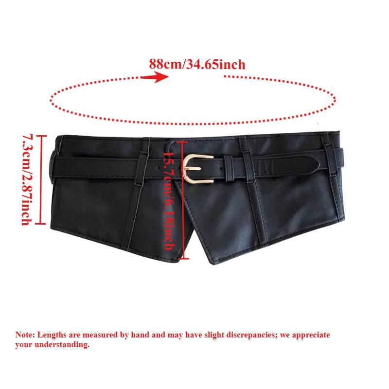 IF IFOND Fashionable High-End Women’s Dress Belt Practical Wide Waistband with Stretch Elastic Versatile Women’s Leather Belts
