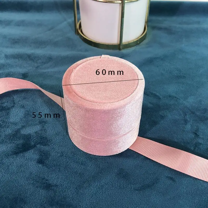Kreative Herzförmige Samt-Ringbox mit Schleife, Tragbare Schmuckverpackung für Jubiläum, Heiratsantrag oder Geschenk – Detail 8