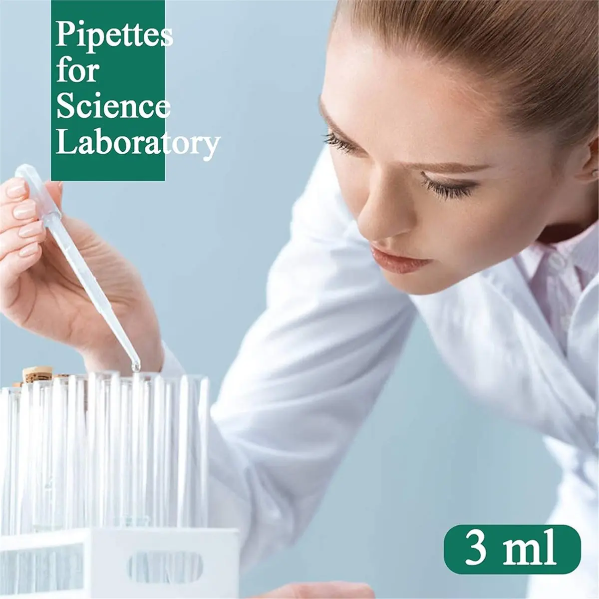 Oct Sale 3ml Disposable Pipettes Dropper-1500 PCS for Accurate Liquid Transfer, Essential Oils, Resin, Crafts, Labs