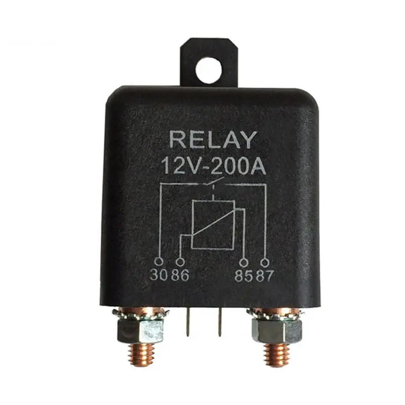 ●12V 200A Normally Open 4 Pin Relay - Heavy Duty Automotive Marine Split Charge