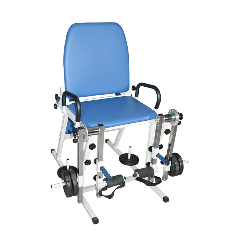 Quadriceps Rehabilitation Training Chair Leg Equipment Lower Limbs Dumbbells Knee Flexion and Extension Strength Exercise Home