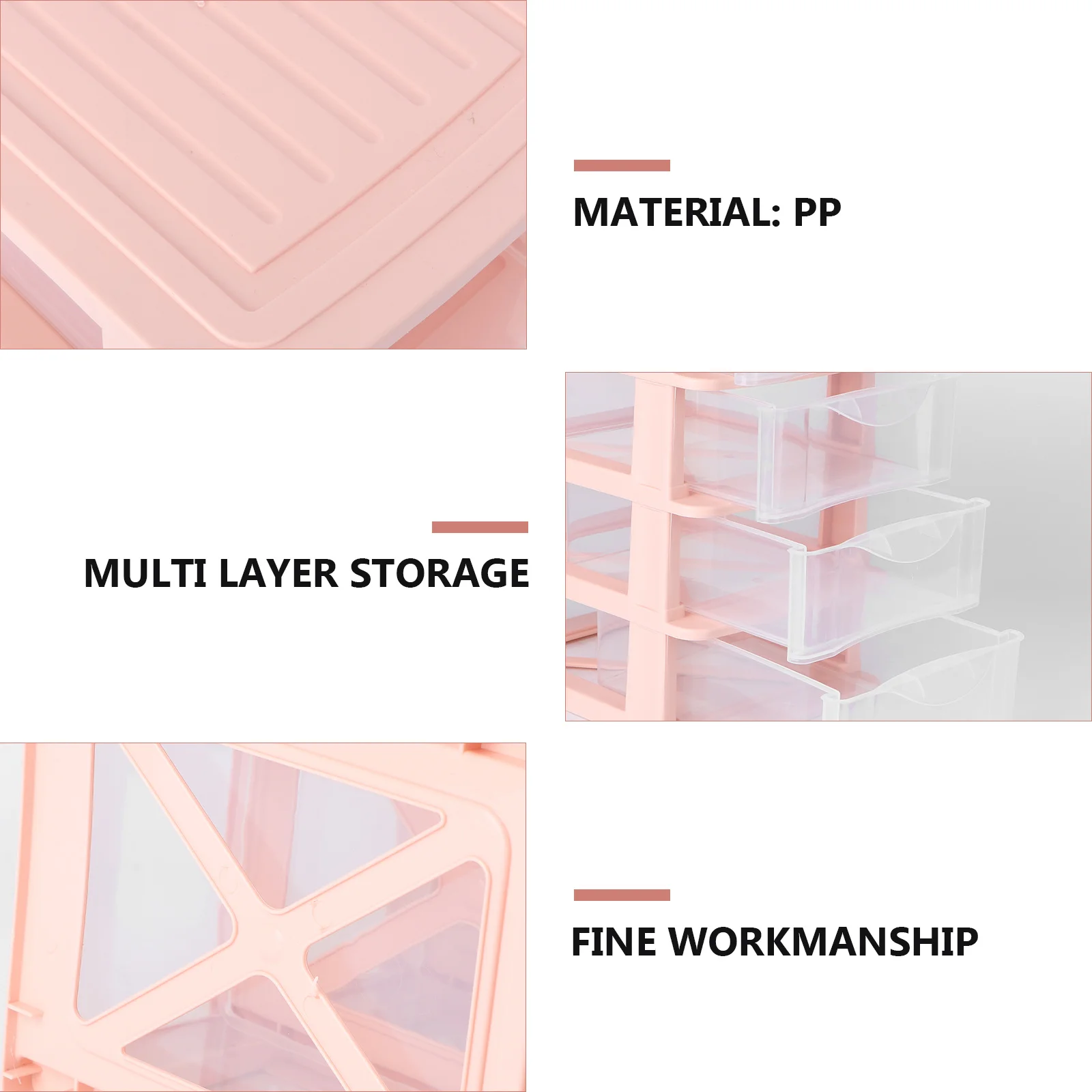 

1pc Multilayer Drawer Storage Box Transparent Plastic Container Desktop Dustproof Sundries Organizer Case Boites De