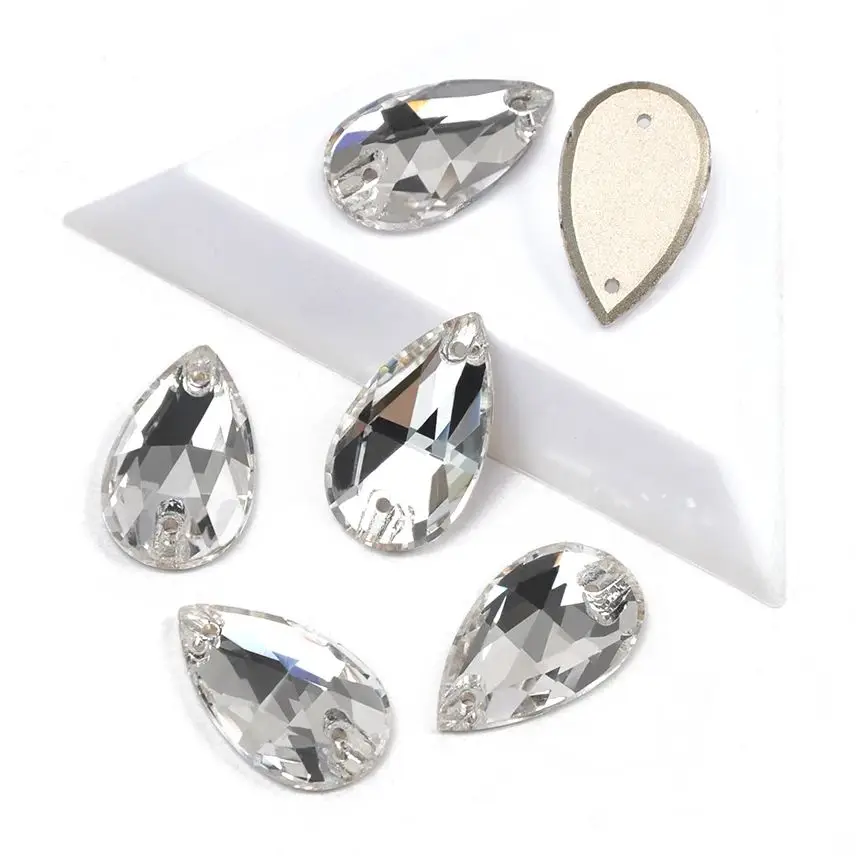 Charms Drop Crystal AB Rhinestones 3230 Sew on Large Rhinestones Strass Stones Garments Wedding Dress Bags Decorations
