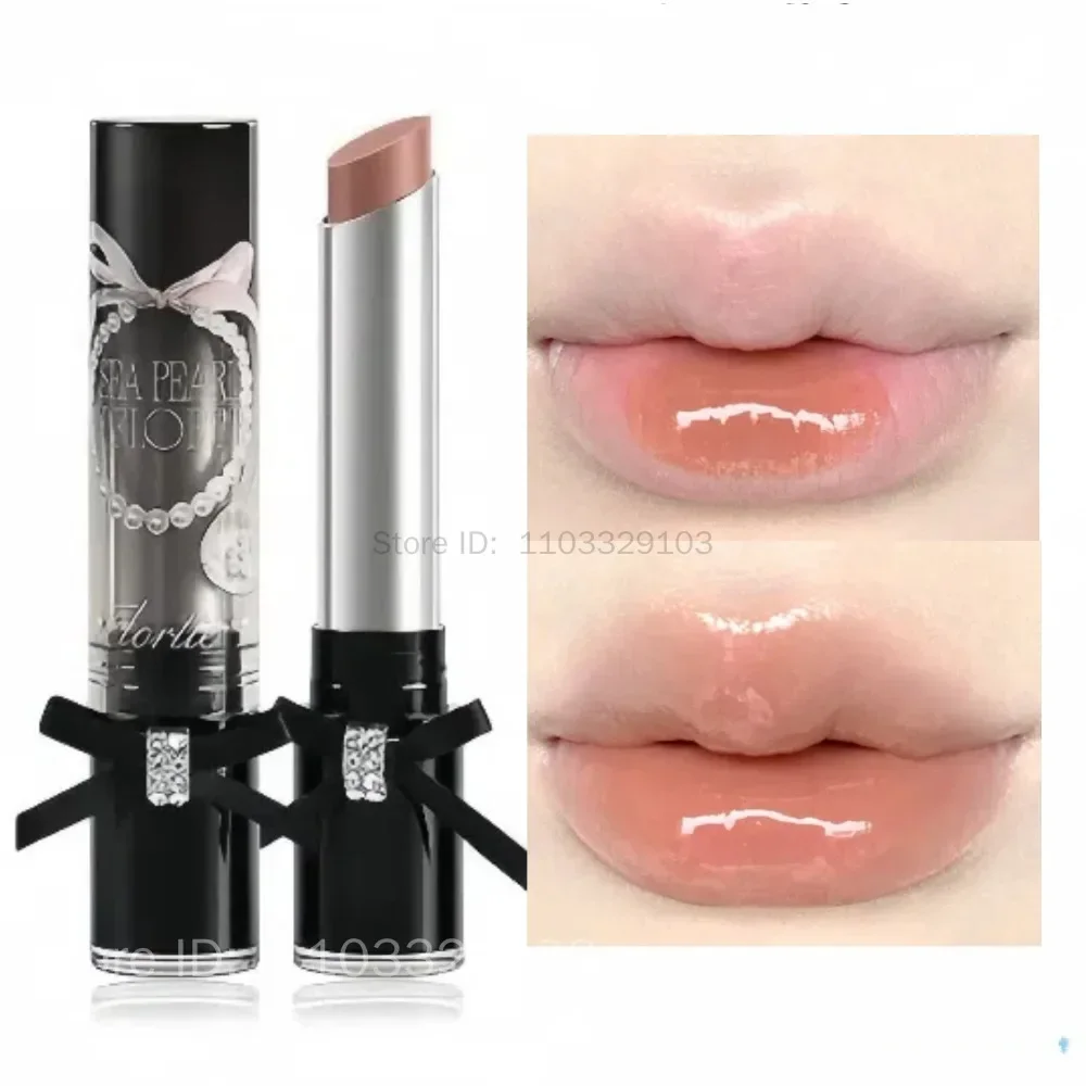 FLORTTE Glass Sea Series Solid Lip Gloss Water Light Mirror Lip Glaze Moisturizing Long-lasting Lip Tint Lip Plumper Makeup Tool
