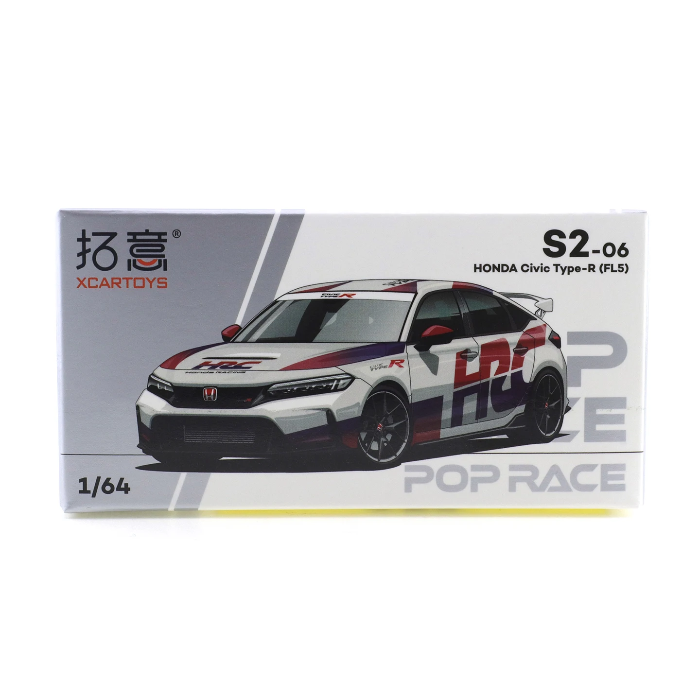 XCARTOYS POP RACE 1/64 HONDA Civic Type-R TCR (FL5) Car Alloy