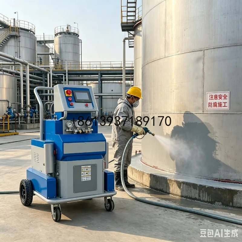 Portable PU Foam Spray Equipment Polyurea Spraying Machine Closed & Open Cell Foam Machine for Construction Engineering