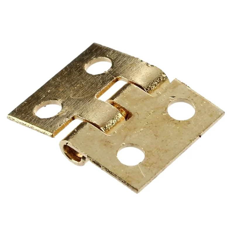 ABJT-200PCS Mini Hinges Dollhouse Hinges 1/12 Toy Room Miniature Furniture Cabinet Closet