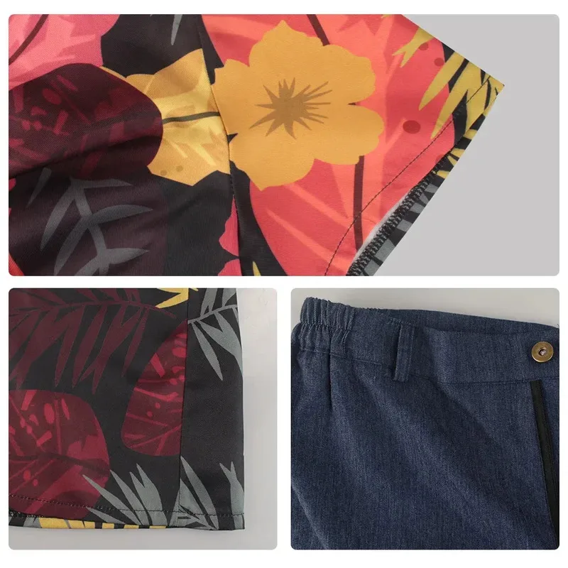 Serie de televisión japonesa Drama Luffy Cosplay camisa Floral disfraz de pirata disfraces de Halloween para hombres ropa de Anime actuación de fiesta