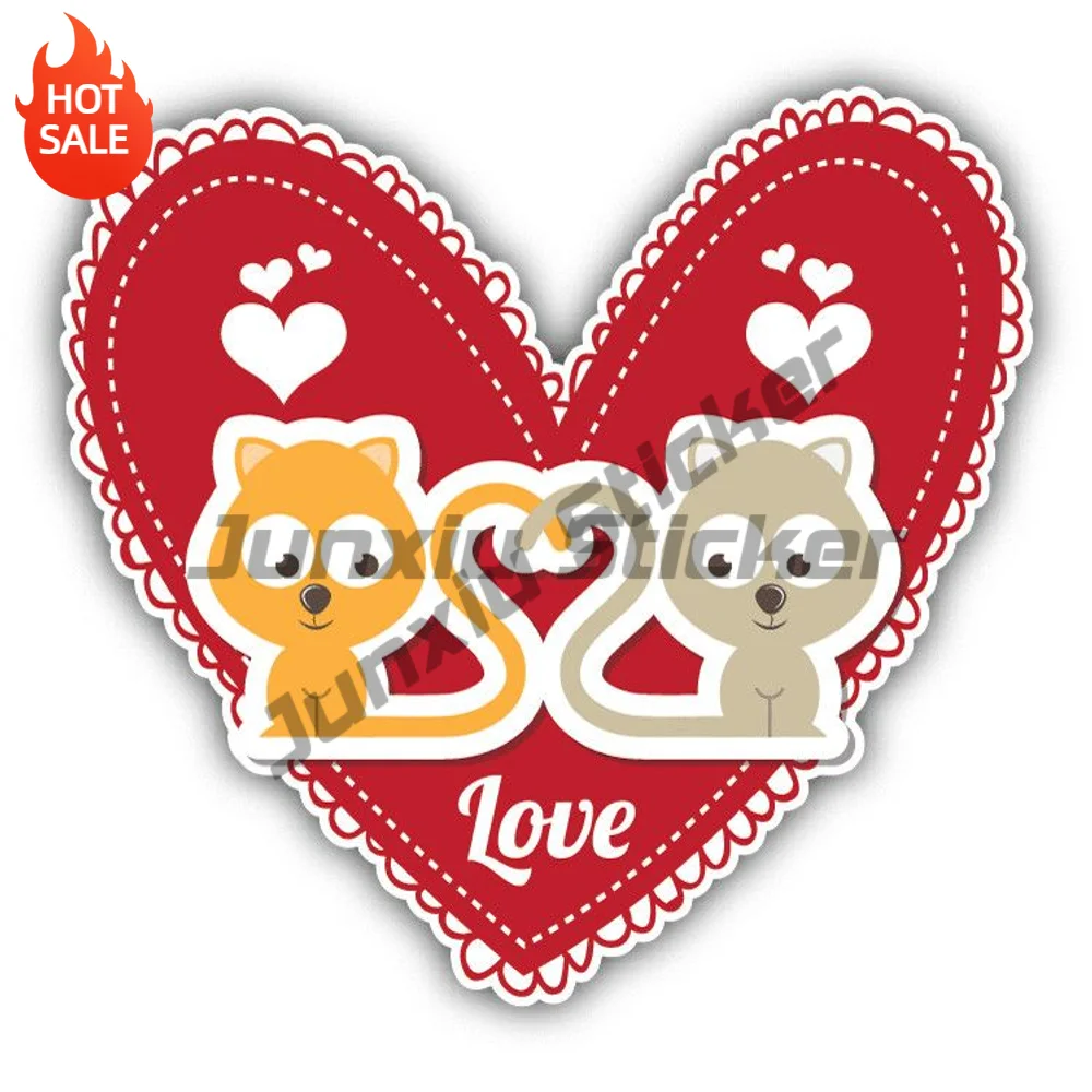 Heart Pet Love Vinyl Car Sticker Self Adhesive Decal For Rear Window And Travel Bag Exterior Decoration