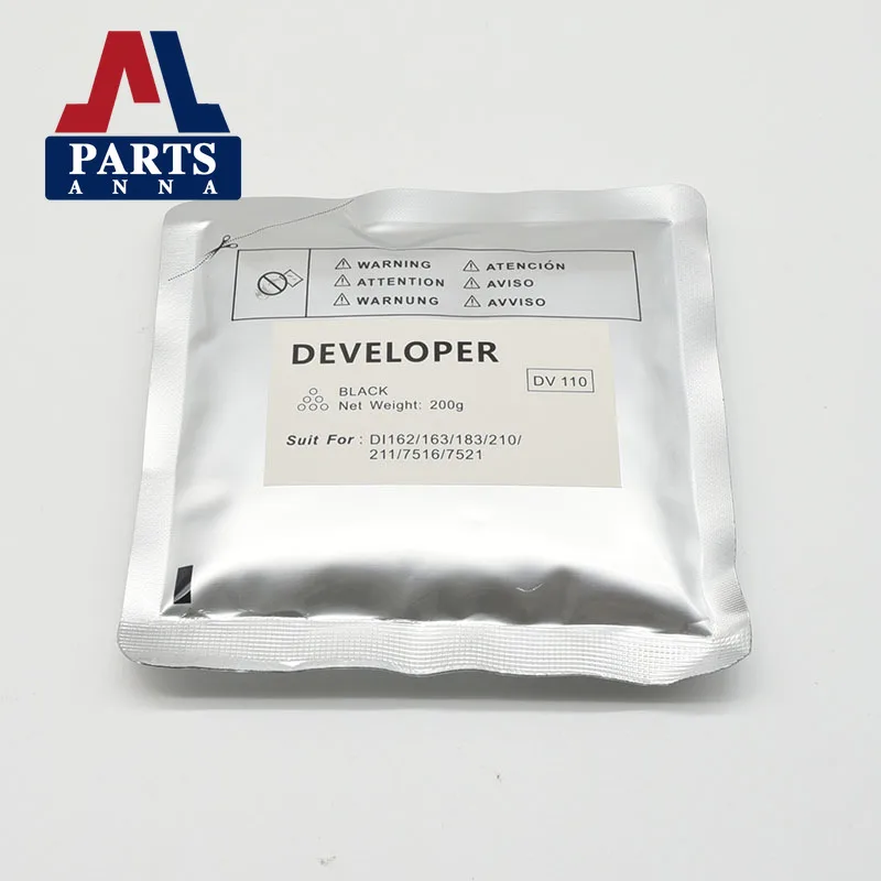 200g/bag DV110 Developer Powder For Konica Minolta Bizhub DI181 EP105 Di162 162 210 7521 211 163 183 7516 152 183 1611 210 163