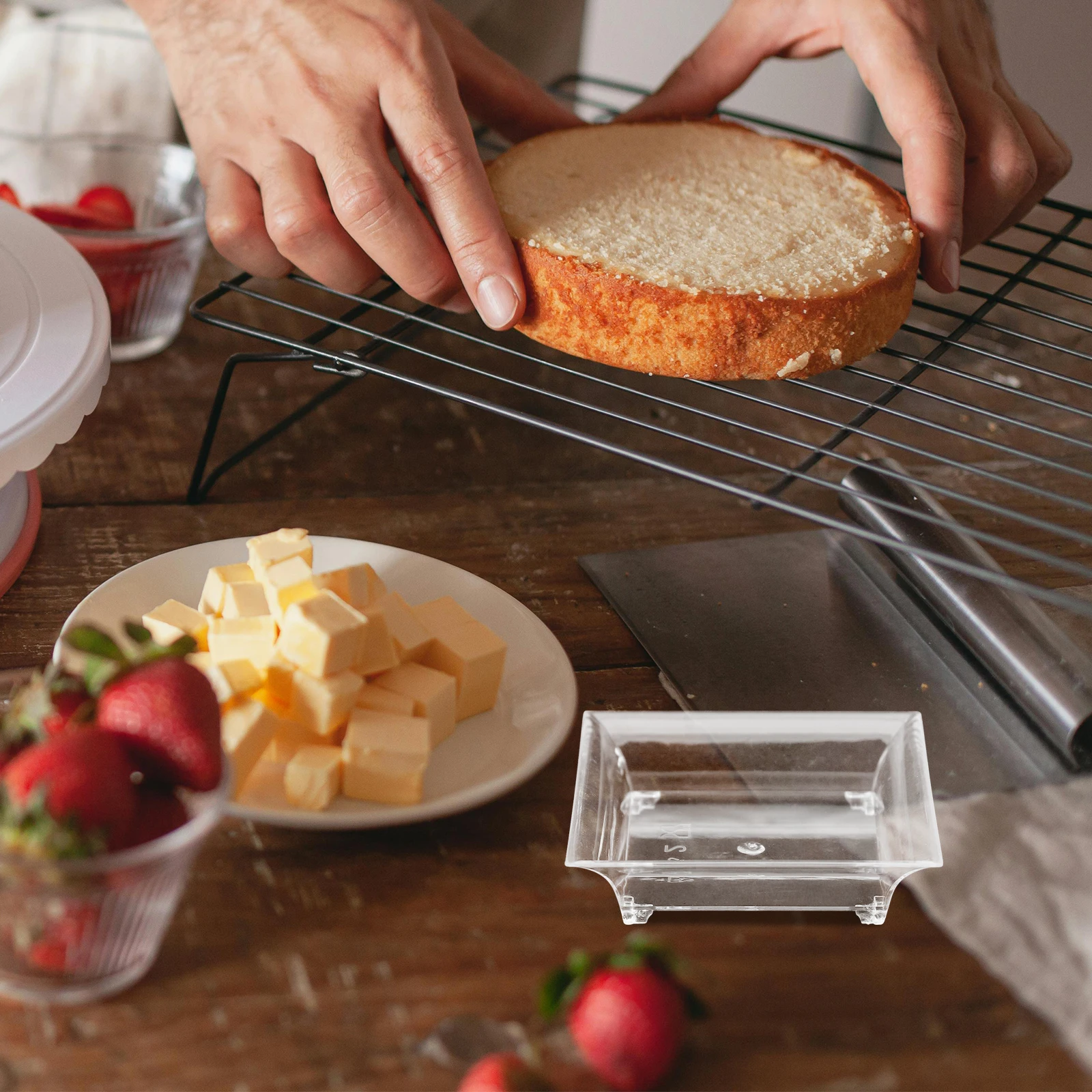 

25pcs Disposable Party Plate Plastic Dessert Bowl For Ice Cream Cupcake Mousse Pudding Appetizer Container Cake Tray Serving