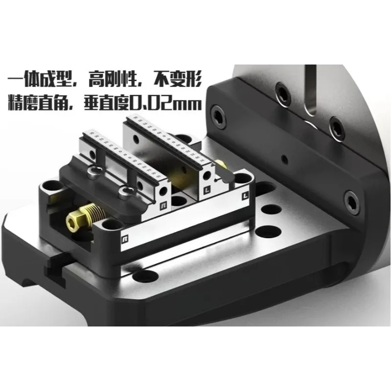 4-Axis Cast One-Piece Bridge Plate L Block 170-200  for 5-Axis Zero-Point Vise